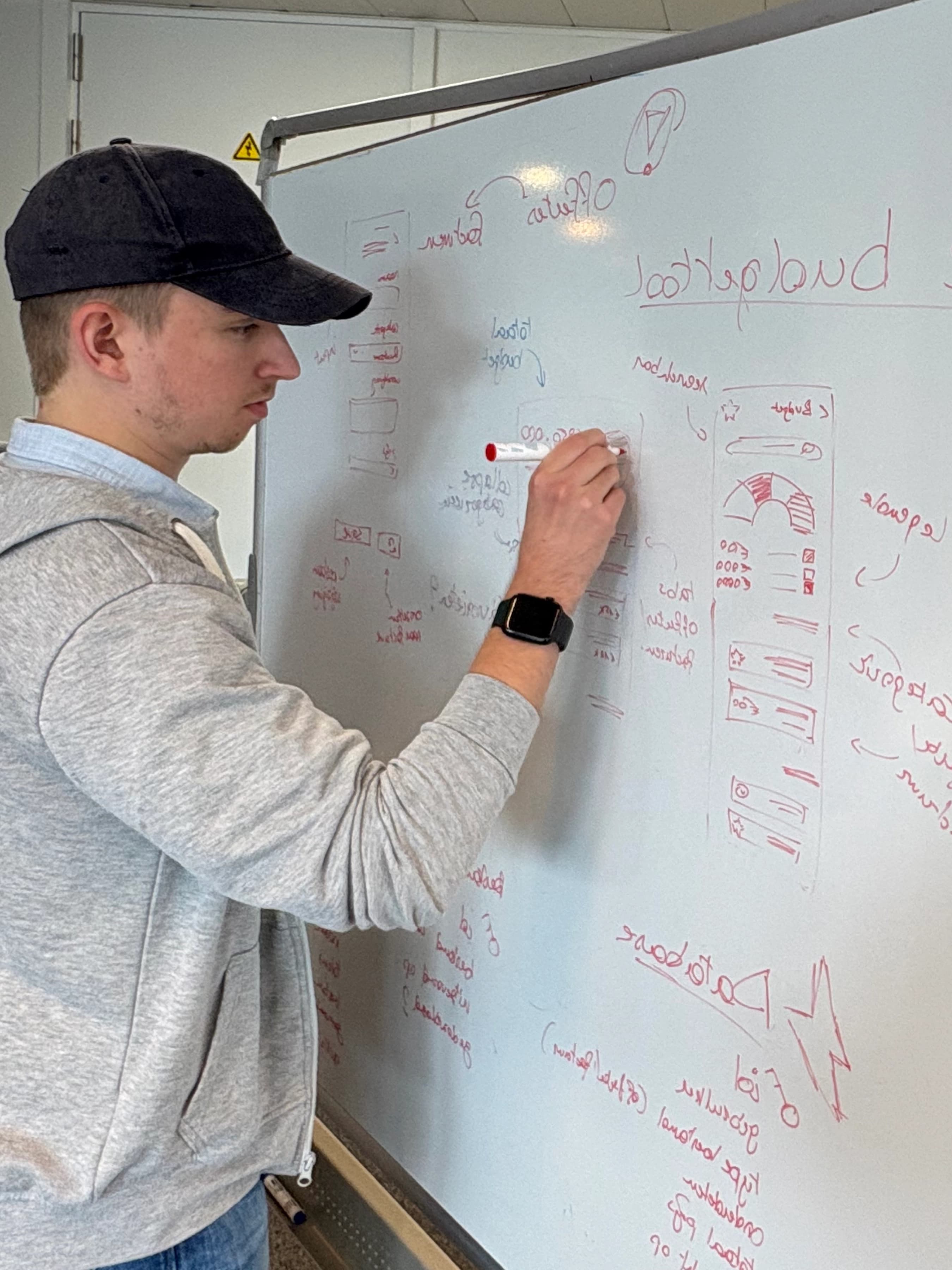 During my internship at WOW WONEN, my colleagues and I used the whiteboard to map out concepts and align on direction. Kept everyone on the same page before any code was written.