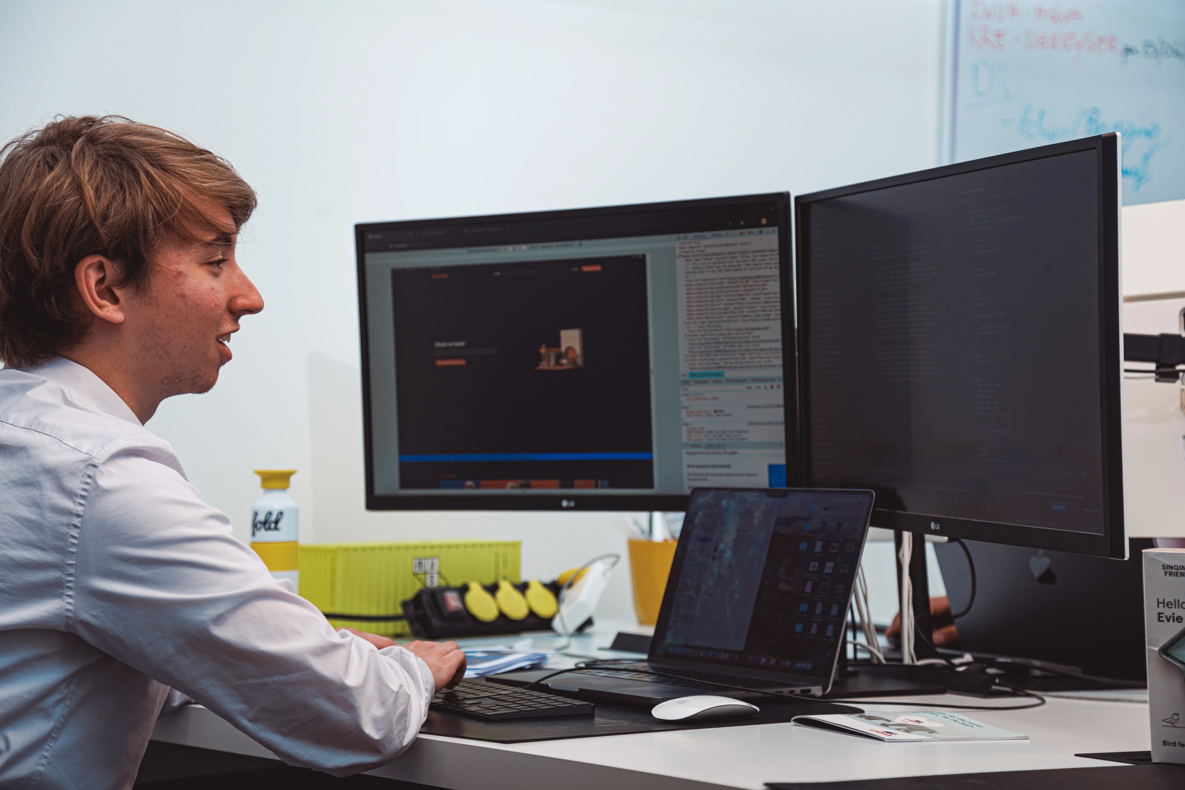 My first internship, at Fold (digital agency). Frontend work with UI and UX in mind, iterating on products based on client feedback until they were exactly right.